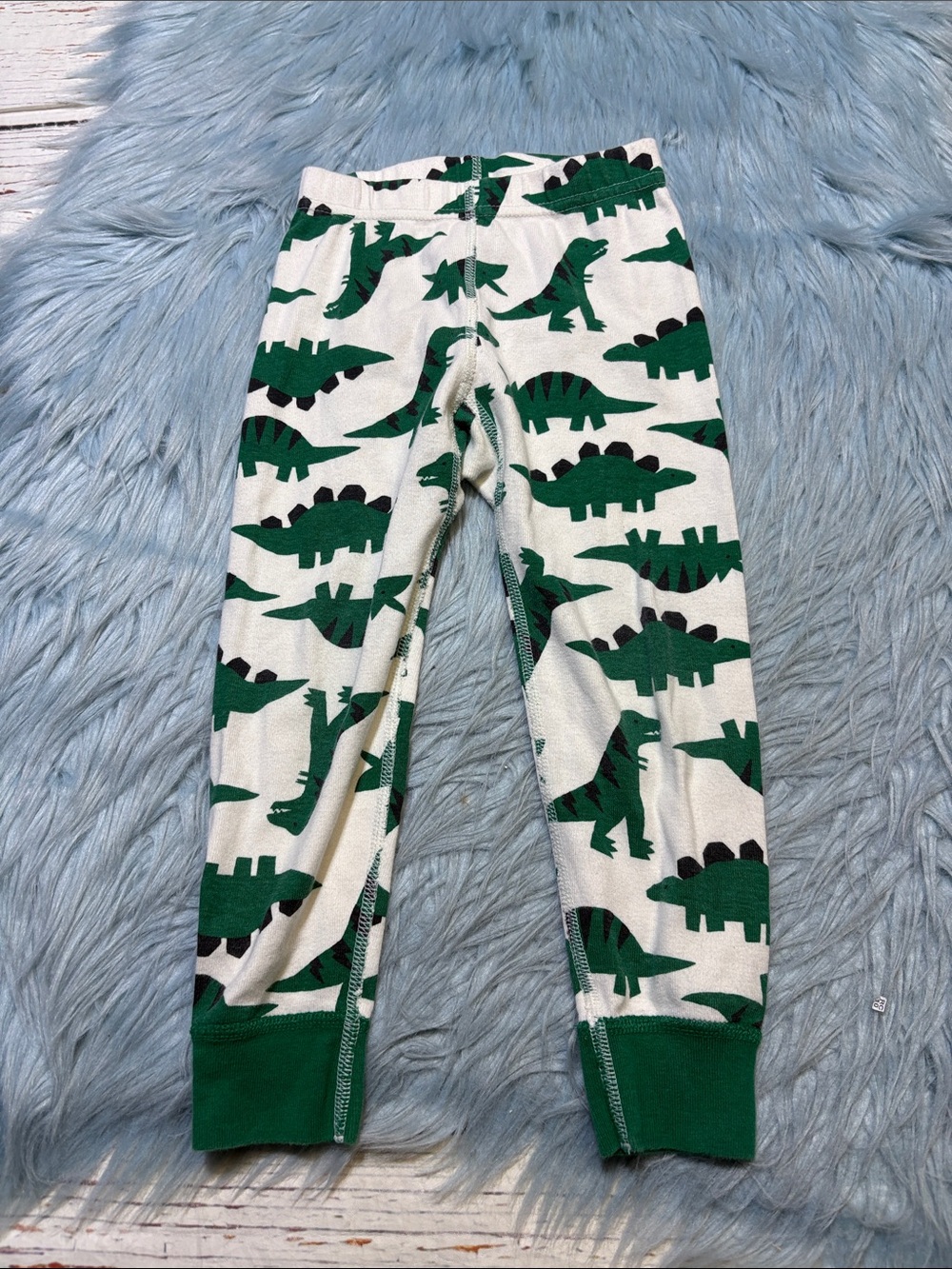 Hanna Andersson Green Dinosaur Print Pajama Pants sz 3T